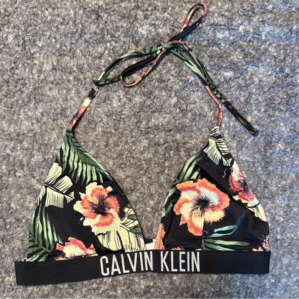Calvin Klein triangle bikini top